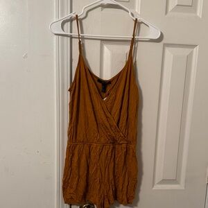 Forever 21 Rust V-Neck Romper